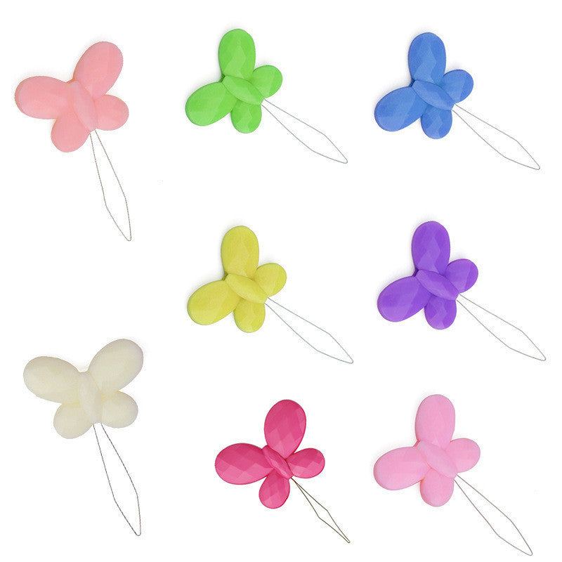 Plastic Needle Threader Small Eye Needle Threader Hand Sewing Threading Tool | Alat Masuk Benang Jarum Penjahit Sulam