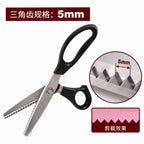 Pinking Shears Fabric Scissors Zigzag Scallop Edge Sewing Craft Cutting Scissors | Gunting Kain Bergigi | Gunting Zigzag