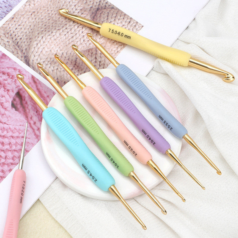 SKC Double-Ended Crochet Hook  | Ergonomic Aluminum & Steel Crochet Needles for Knitting & DIY Crafts | Jarum Kait