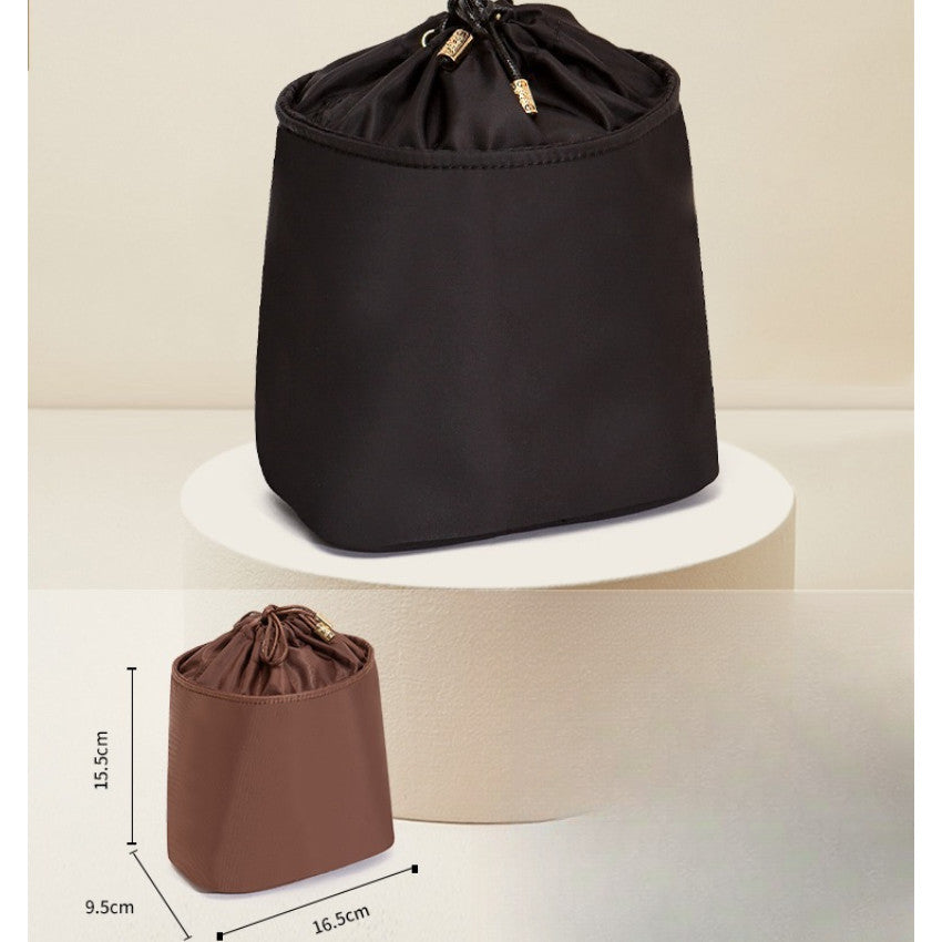 Bucket Bag Organizer Insert Mini Drawstring Inner Pouch Liner Bag for Women | Crochet Bag Inner
