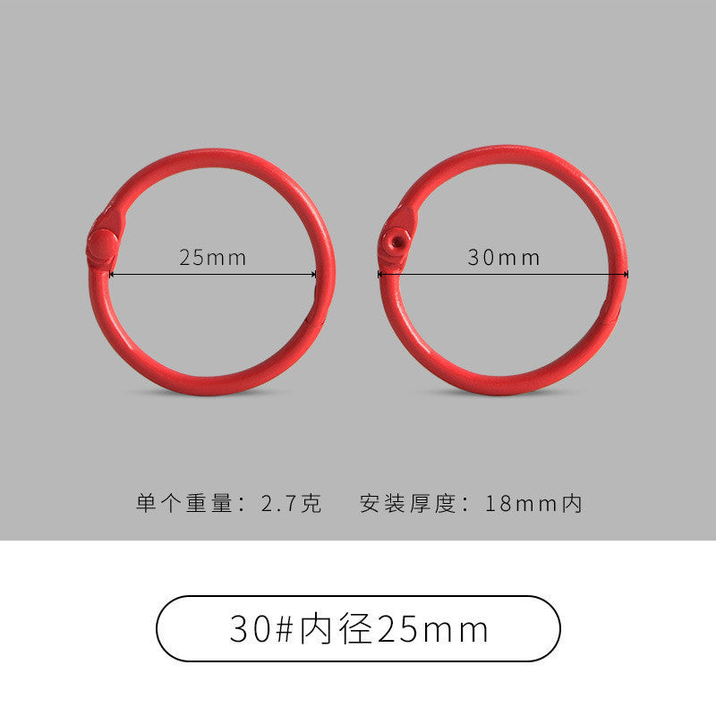25mm Colored Metal Book Rings | 2pcs Binder Rings for Scrapbooking Photo Albums Flash Cards Keychains