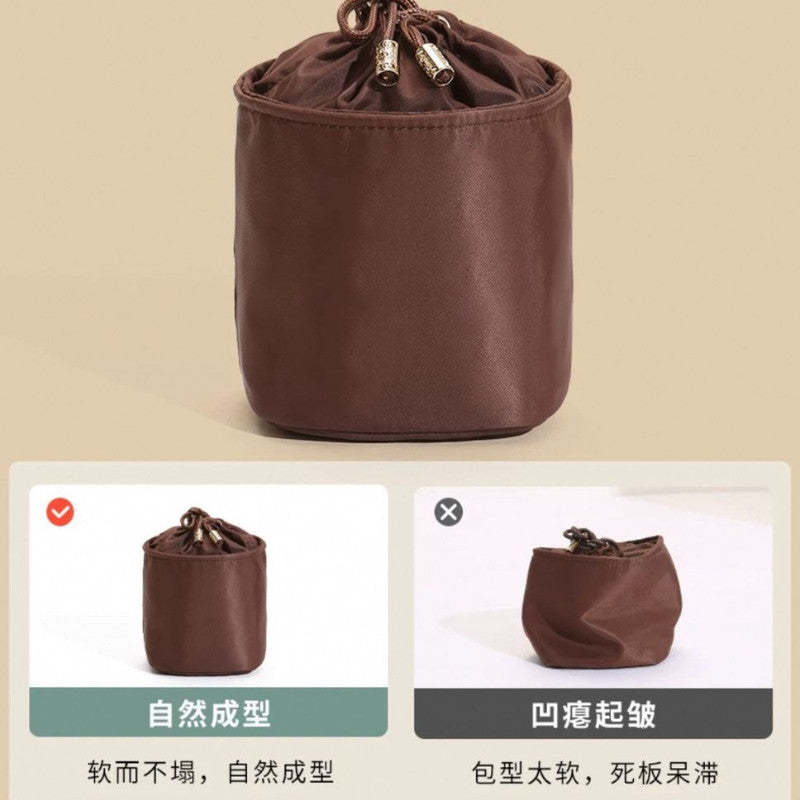 Bucket Bag Organizer Insert Mini Drawstring Inner Pouch Liner Bag for Women | Crochet Bag Inner