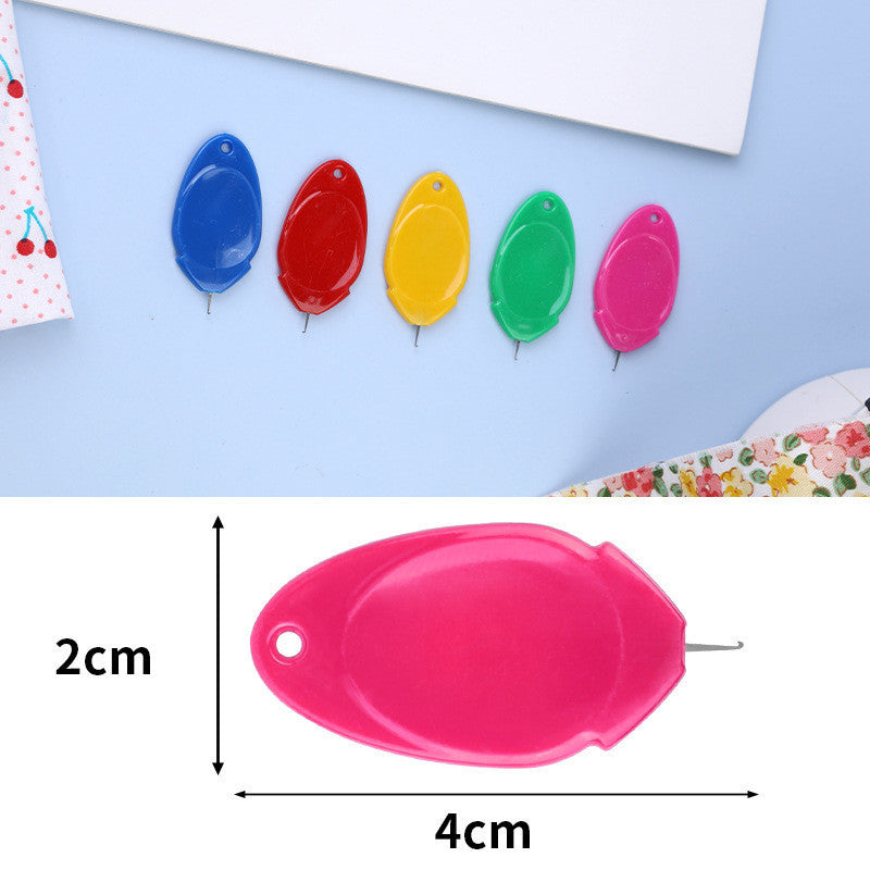 Plastic Needle Threader Small Eye Needle Threader Hand Sewing Threading Tool | Alat Masuk Benang Jarum Penjahit Sulam