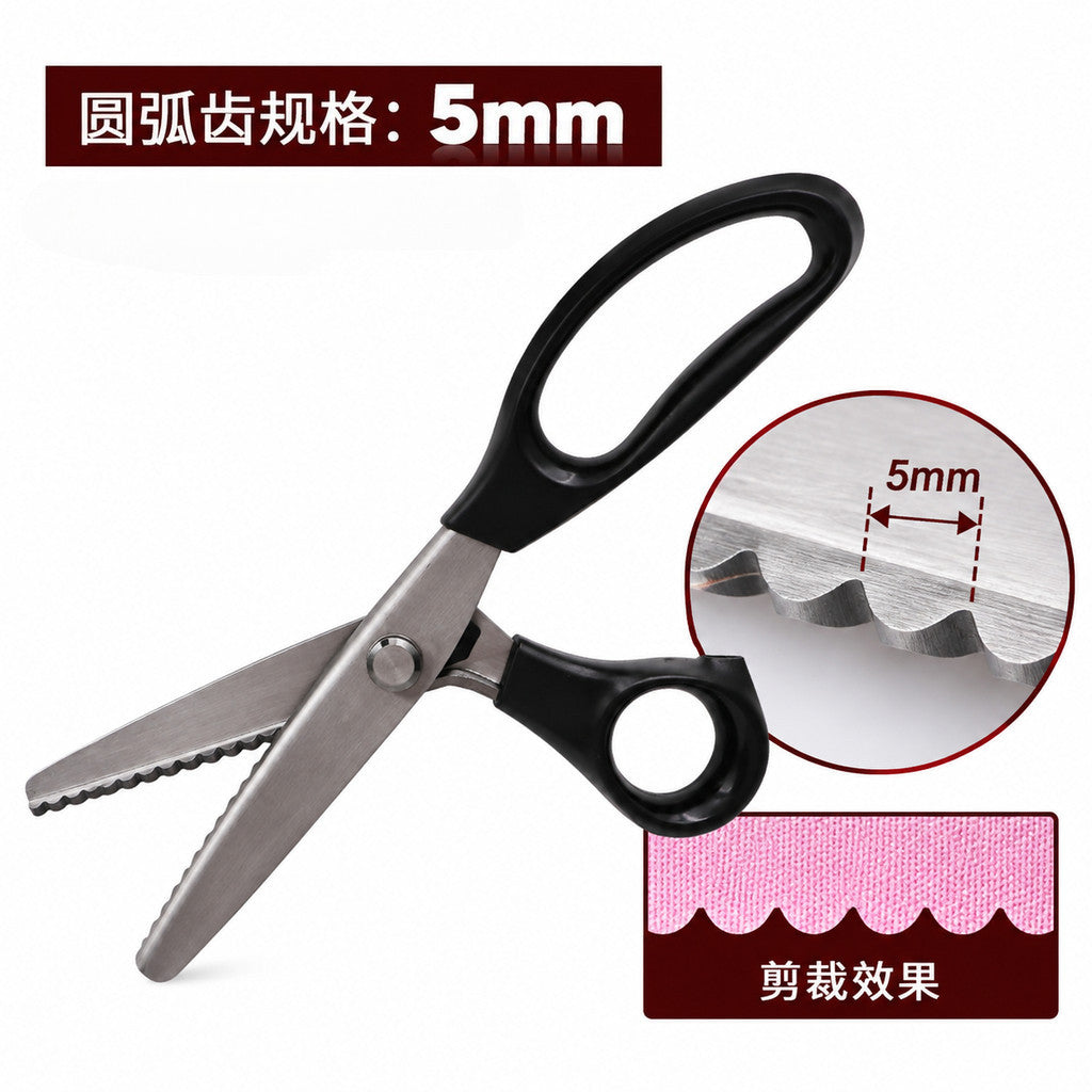 Pinking Shears Fabric Scissors Zigzag Scallop Edge Sewing Craft Cutting Scissors | Gunting Kain Bergigi | Gunting Zigzag