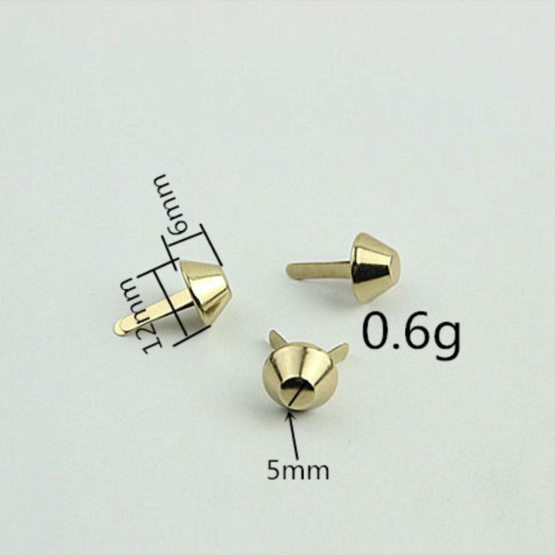 4pcs- Bag Bottom Stud | Foot Nail | DIY Leathercraft Hardware - Bucket Bag Base Protector Stud | Tapak Paku Kaki Bag