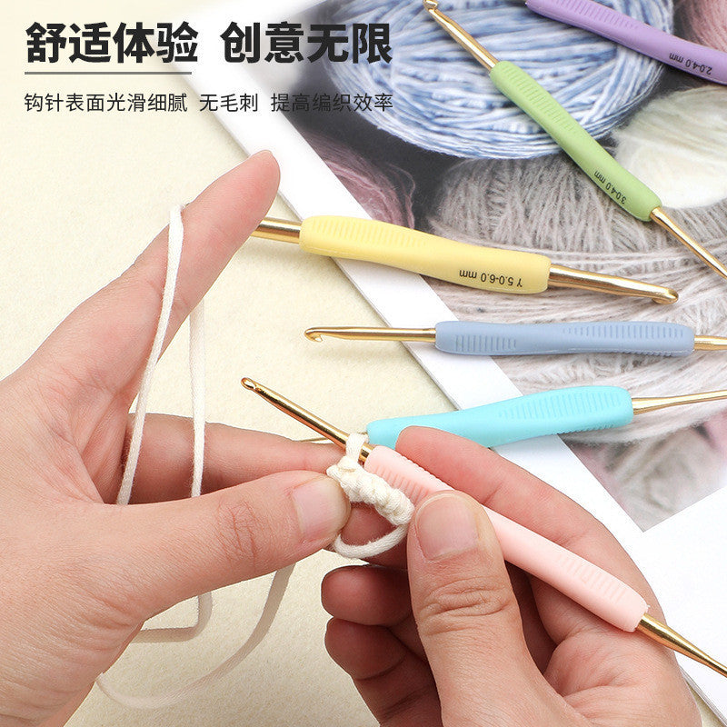 SKC Double-Ended Crochet Hook  | Ergonomic Aluminum & Steel Crochet Needles for Knitting & DIY Crafts | Jarum Kait