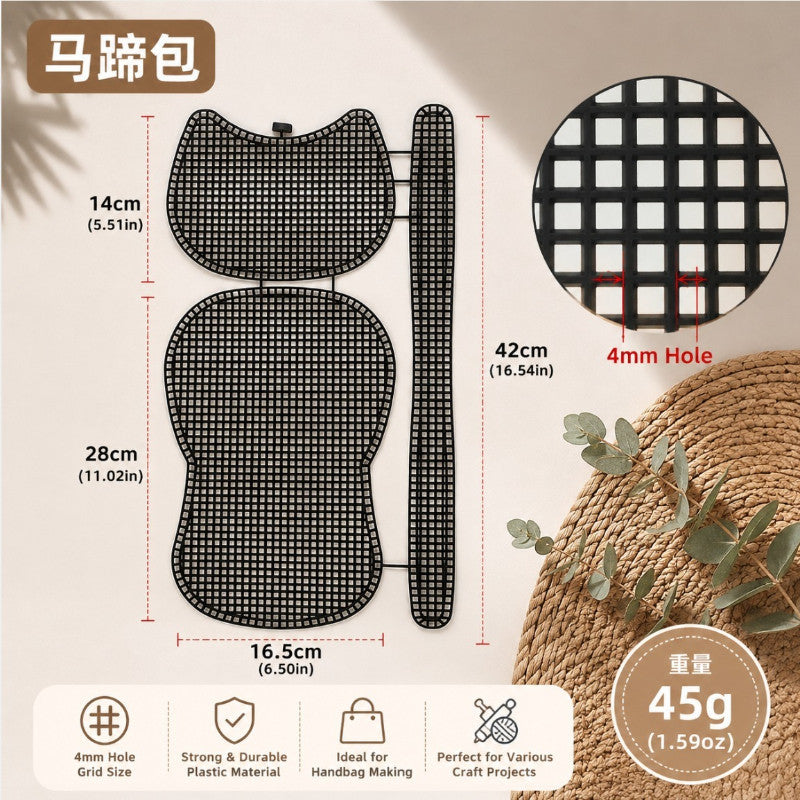 DIY Plastic Canvas Mesh for Handbag Making | Plastic Mesh Sheets | Craft Grid Canvas | Bag Grid | Jaring Plastik DIY Beg