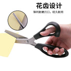 Pinking Shears Fabric Scissors Zigzag Scallop Edge Sewing Craft Cutting Scissors | Gunting Kain Bergigi | Gunting Zigzag