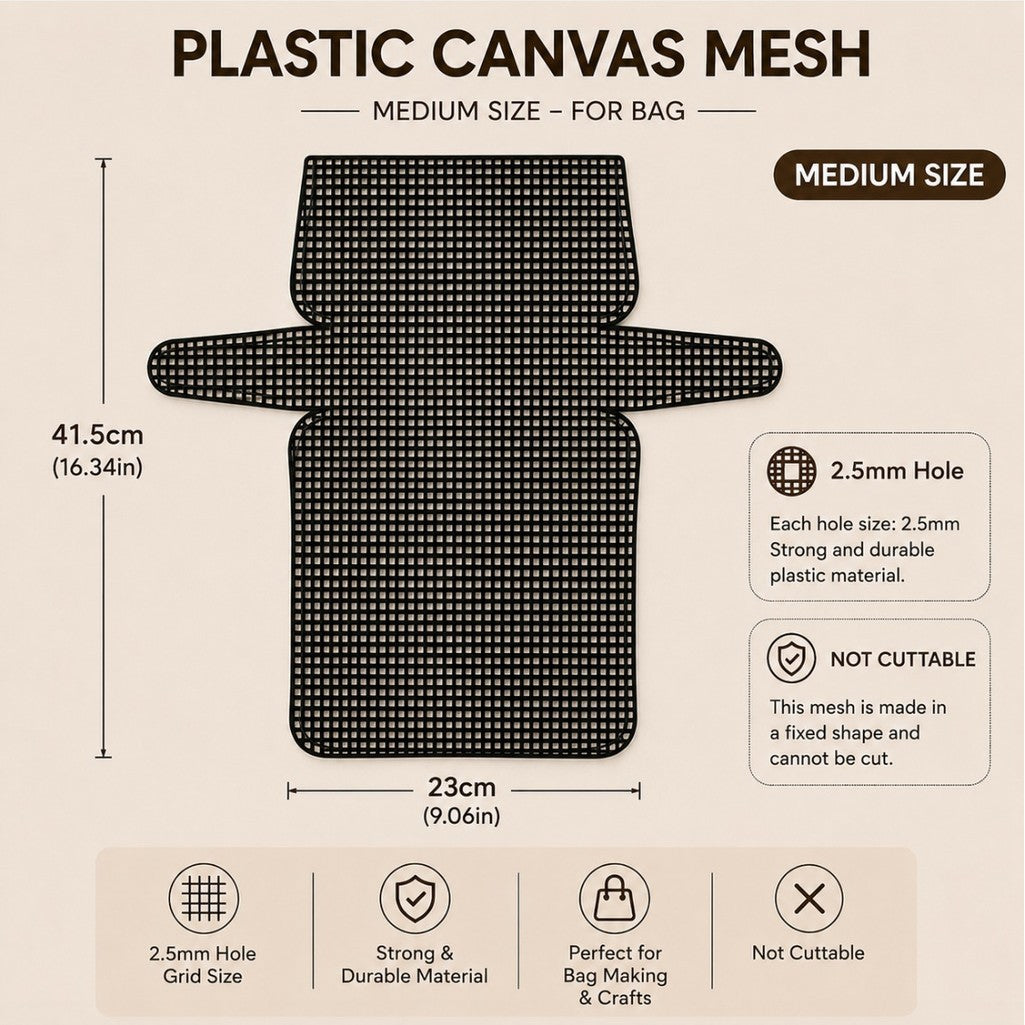 DIY Plastic Canvas Mesh for Handbag Making | Plastic Mesh Sheets | Craft Grid Canvas | Bag Grid | Jaring Plastik DIY Beg