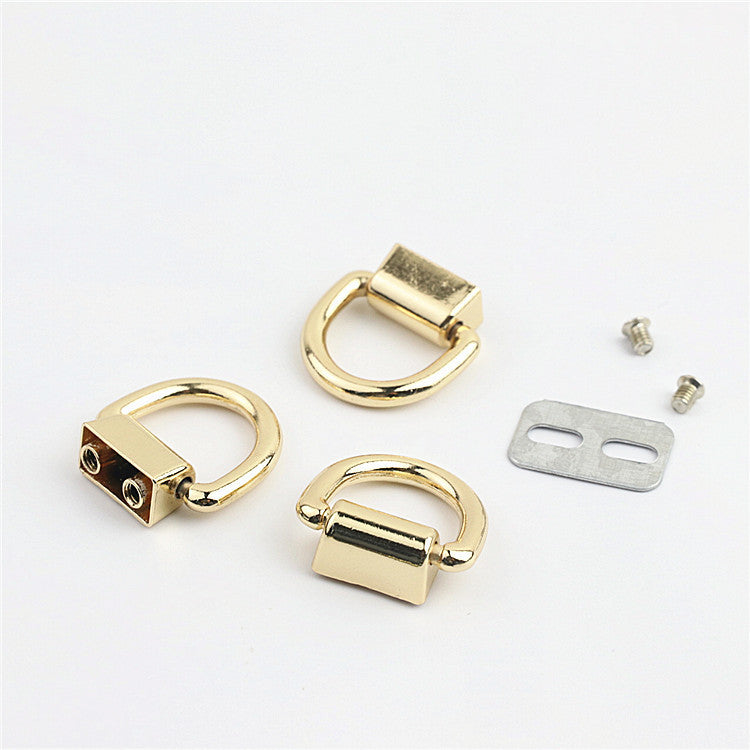 2pcs- Metal Arch Bridge Buckle | Kuku Rimau | Bag Accessories | DIY Repair Hardware | Zinc Alloy Handle Base