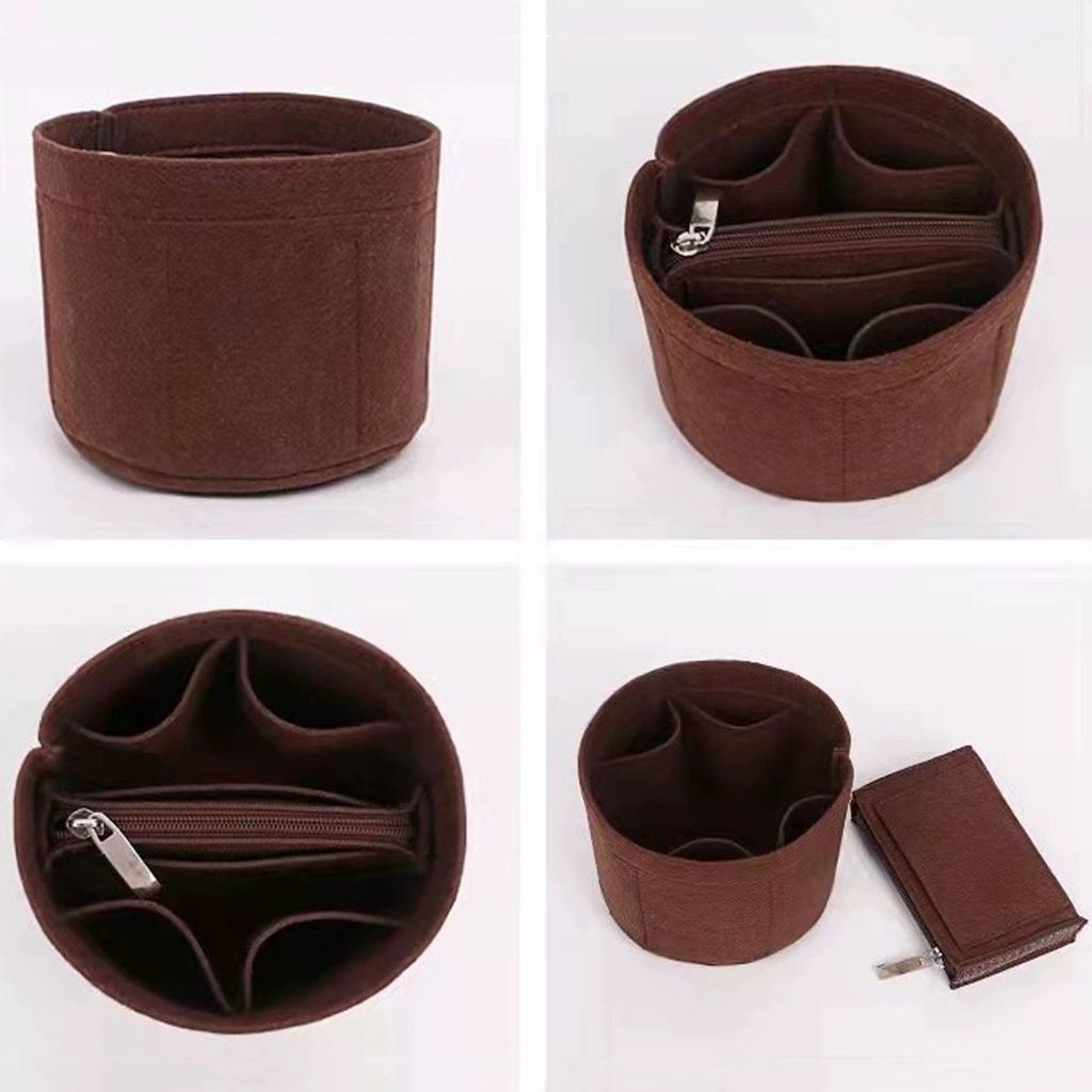 Universal Bag Organizer Insert – Lightweight Wool Felt Inner Pouch Liner Storage Bag | Crochet Bag Organizer