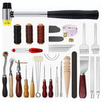 Leather Craft Tools Set DIY Leather Working Tools Handmade Leather Craft Kit Bag Making Tools Alat Kraftangan Kulit