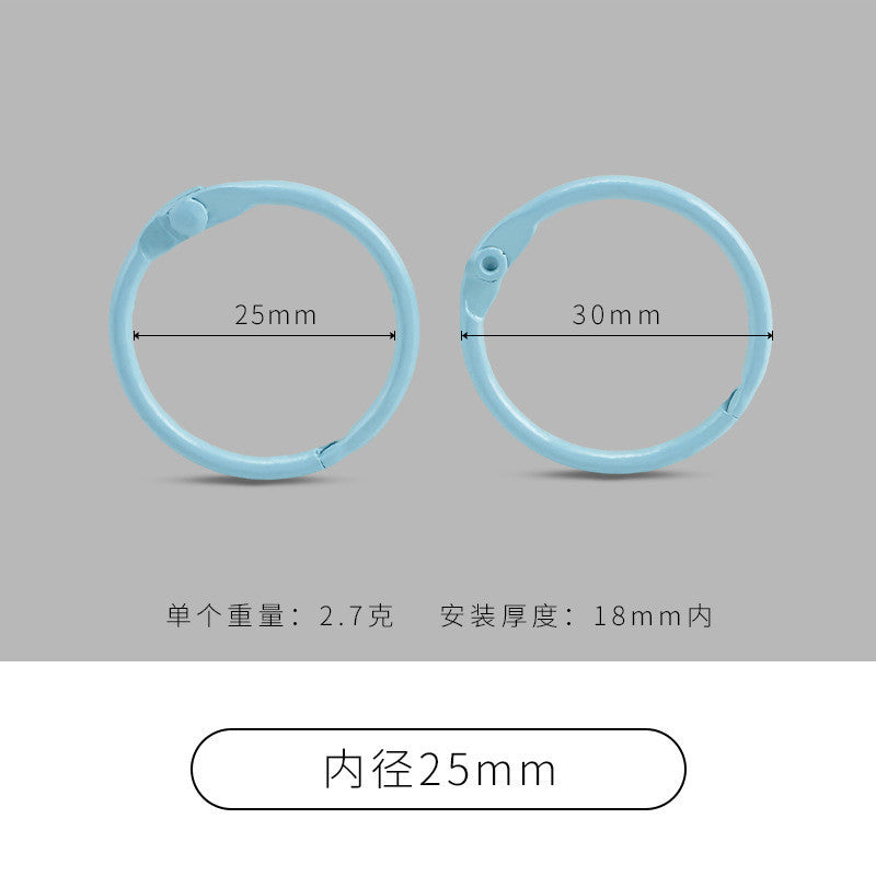 25mm Colored Metal Book Rings | 2pcs Binder Rings for Scrapbooking Photo Albums Flash Cards Keychains
