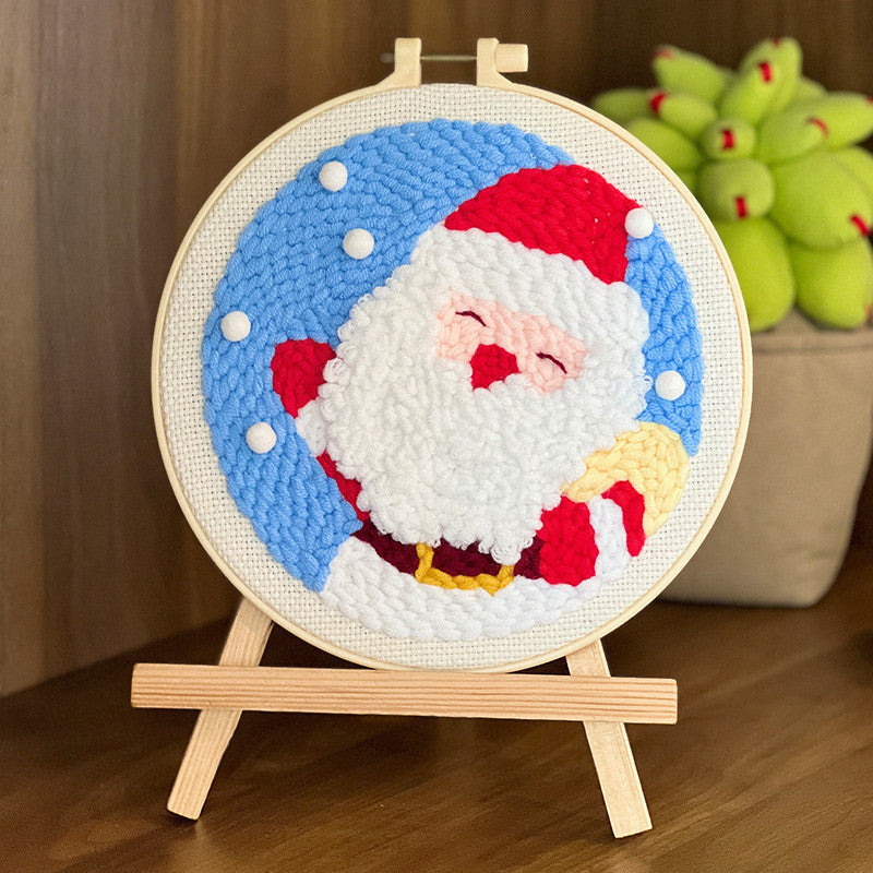 DIY Punch Needle Embroidery Kit | Team Building Craft Kit, Kids-Friendly Punch Needle Set | Russian Poke Needle