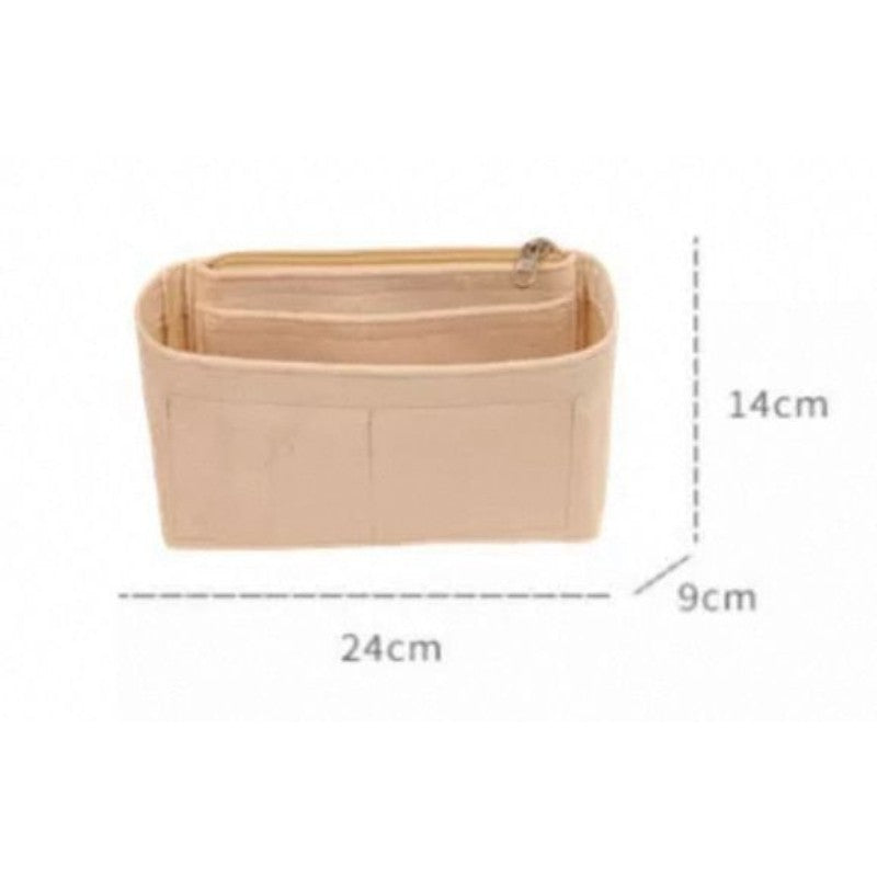 Tote Bag Organizer Insert – Lightweight Wool Felt Inner Pouch Liner Storage Bag | Crochet Bag Inner