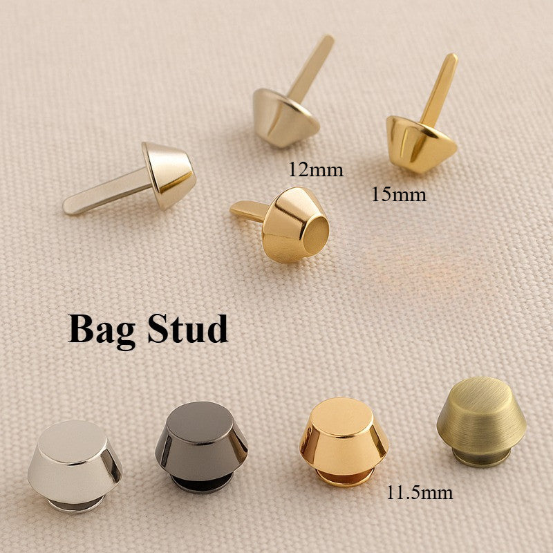 4pcs- Bag Bottom Stud | Foot Nail | DIY Leathercraft Hardware - Bucket Bag Base Protector Stud | Tapak Paku Kaki Bag