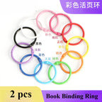25mm Colored Metal Book Rings | 2pcs Binder Rings for Scrapbooking Photo Albums Flash Cards Keychains
