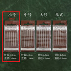 Round-Tip Needles (Set of 5) | Hand Sewing Needles for Leather Craft DIY, Wax Thread Stitching, Non-Triangle Tip