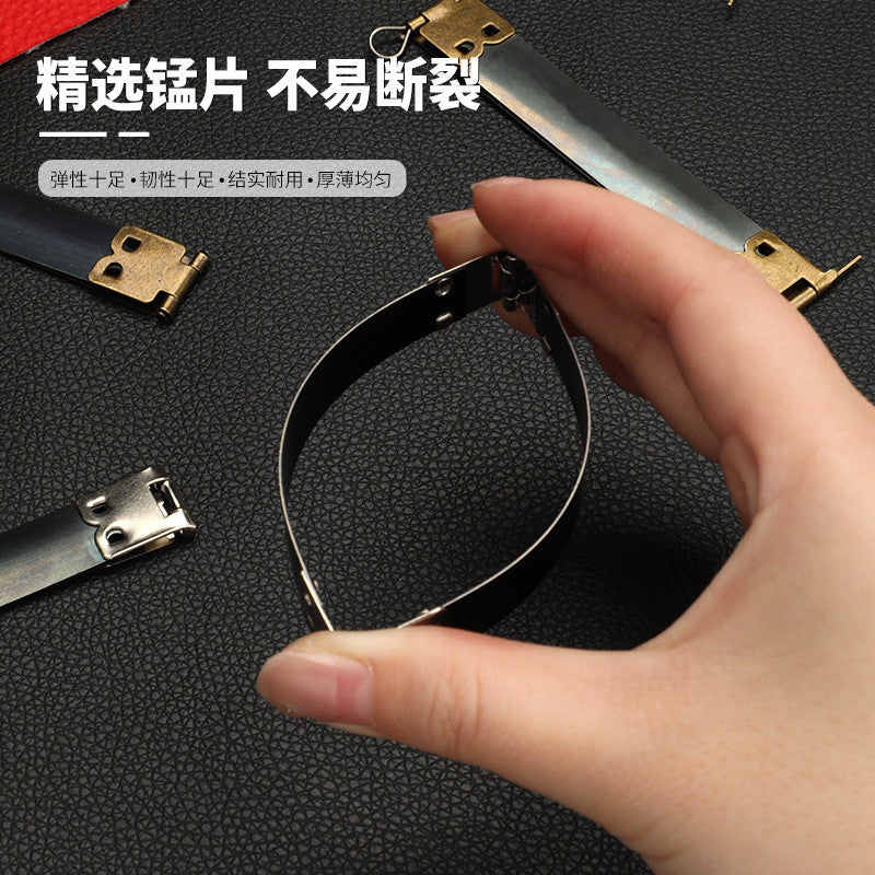 Silver Metal Spring Clip Wallet Frame Closure | DIY Bag Hardware Accessories| Clasp Lock