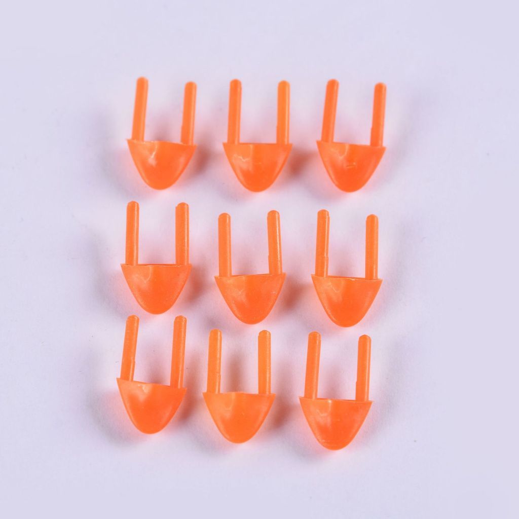 10pcs- Plush Toy Chick Duck Beak DIY Animal Doll Mouth Craft Accessories Orange Beak Aksesori Kraftangan