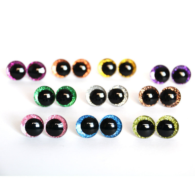 1 Pair - 3D Premium Offset Pupil Sparkling Crystal Eyes 18mm - 30mm for Dolls & Plush Toys – DIY Doll Eye Accessories