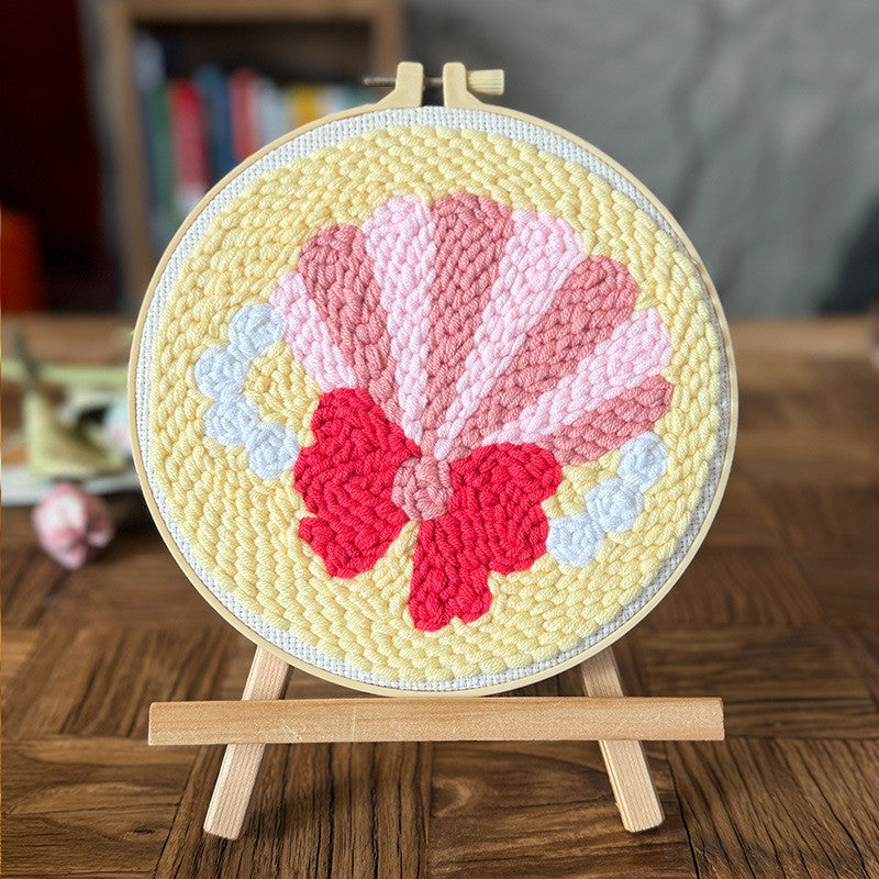 DIY Punch Needle Embroidery Kit | Team Building Craft Kit, Kids-Friendly Punch Needle Set | Russian Poke Needle