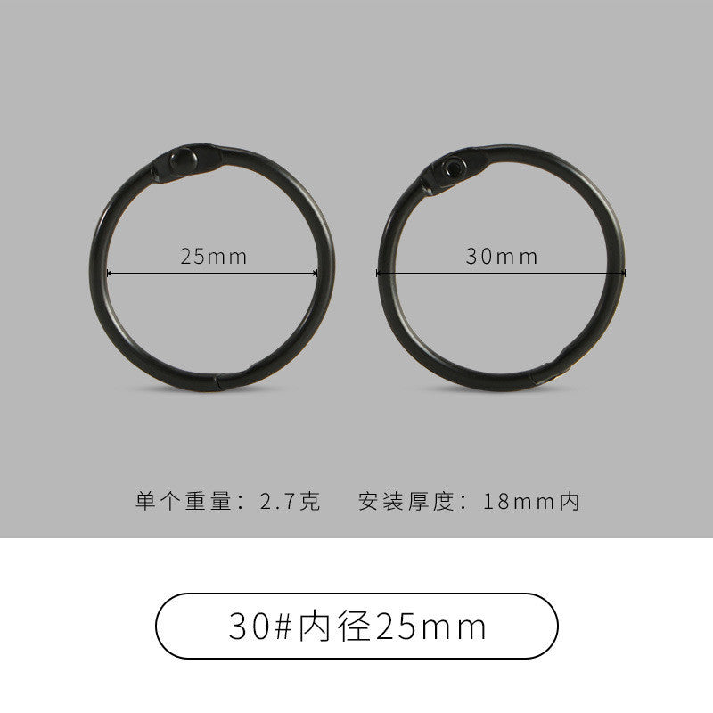 25mm Colored Metal Book Rings | 2pcs Binder Rings for Scrapbooking Photo Albums Flash Cards Keychains