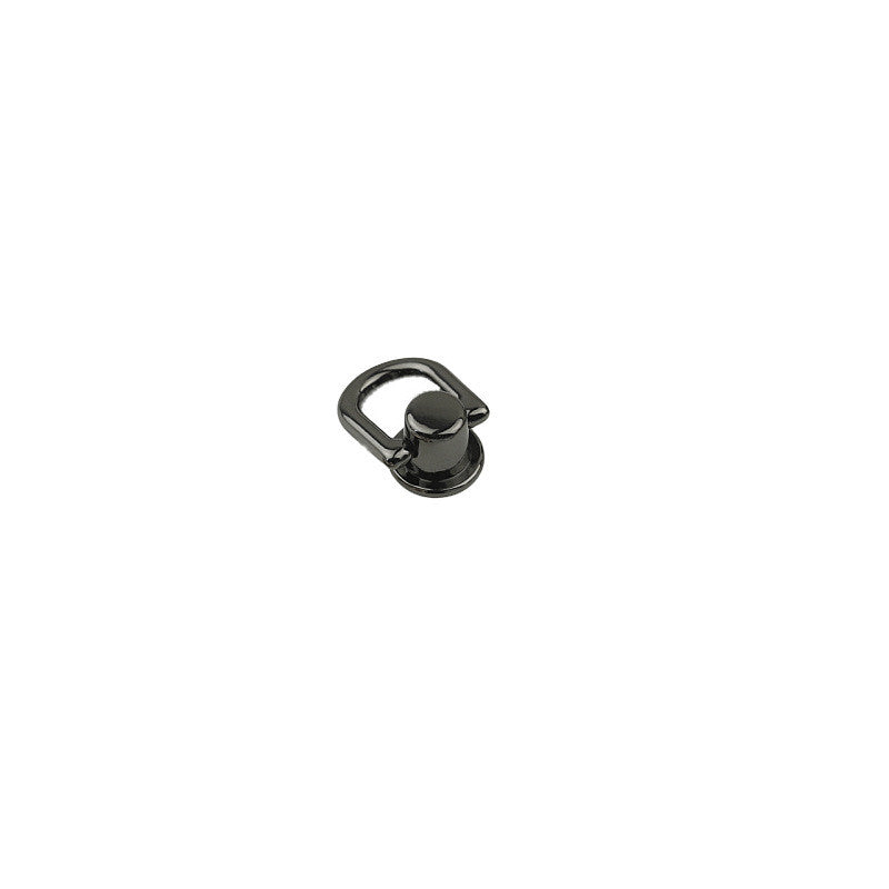 1 pair - Metal Bag D-Ring Connector | Screw Fixed Side Ring | Bag Strap Loop | Stud Screw D-Ring