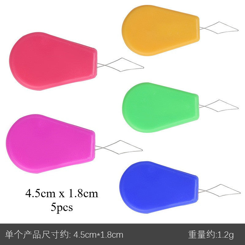 Plastic Needle Threader Small Eye Needle Threader Hand Sewing Threading Tool | Alat Masuk Benang Jarum Penjahit Sulam
