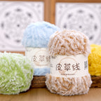 100g- Faux Mink Fur Yarn | Long Pile Plush Yarn for Hats, Scarves & DIY Knitting | Crochet Yarn | Benang Kait 皮草线 水貂绒毛线