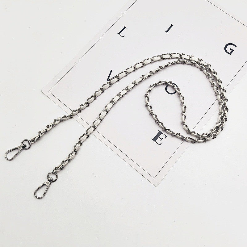 120cm- PU Leather Woven Chain Strap | Crossbody Bag Chain Replacement | Tali / Rantai Bag | Handbag Sling Bag Strap