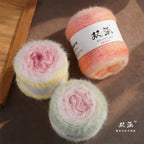 100g- Honey Series Fancy Yarn – Hand-Dyed Soft Wool Blend for Knitting & Crochet Yarn| Benang Kait | 十刻雪宝同款蜜糖系列长段染毛线