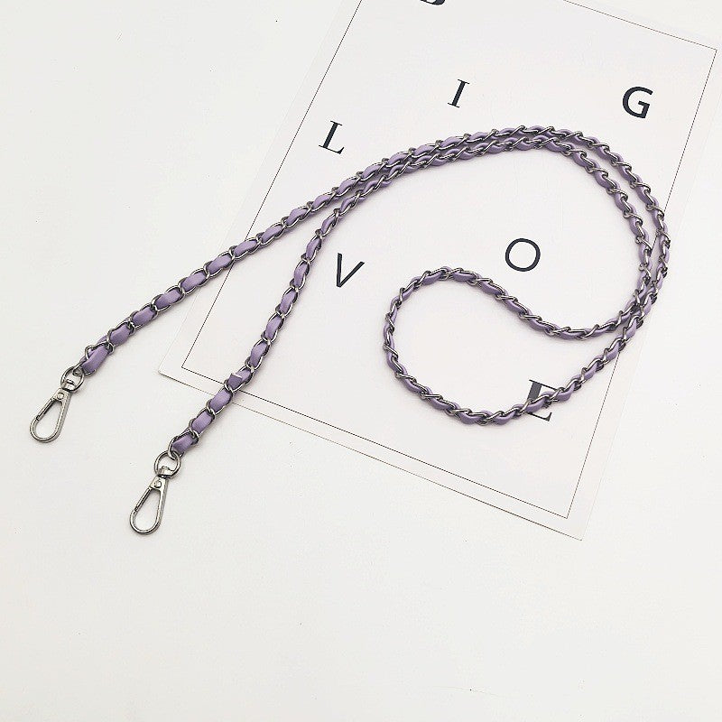 120cm- PU Leather Woven Chain Strap | Crossbody Bag Chain Replacement | Tali / Rantai Bag | Handbag Sling Bag Strap