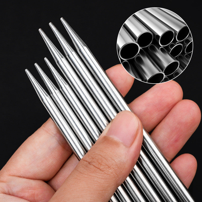 2pairs- 36cm Stainless Steel Straight Knitting Needles | Jarum Kait | Sweater Needle
