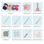 48 Needles Knitting Machine for Kids | Round Loom DIY Weaving Toy | Scarf Hat Socks Maker Kit | Crochet Craft Set
