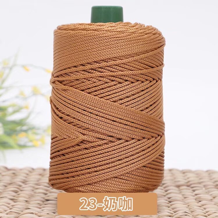 3mm Benang PP Siap Gulung | Benang Nylon Crochet | Tali PP / Bag Crochet Yarn/ PP Rope/ Bag Yarn/ Benang Tali Nylon
