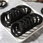 50pcs- Korean Style Seamless Hair Ties | High Elastic & Durable Towel Hair Bands for Women | Hair Tie