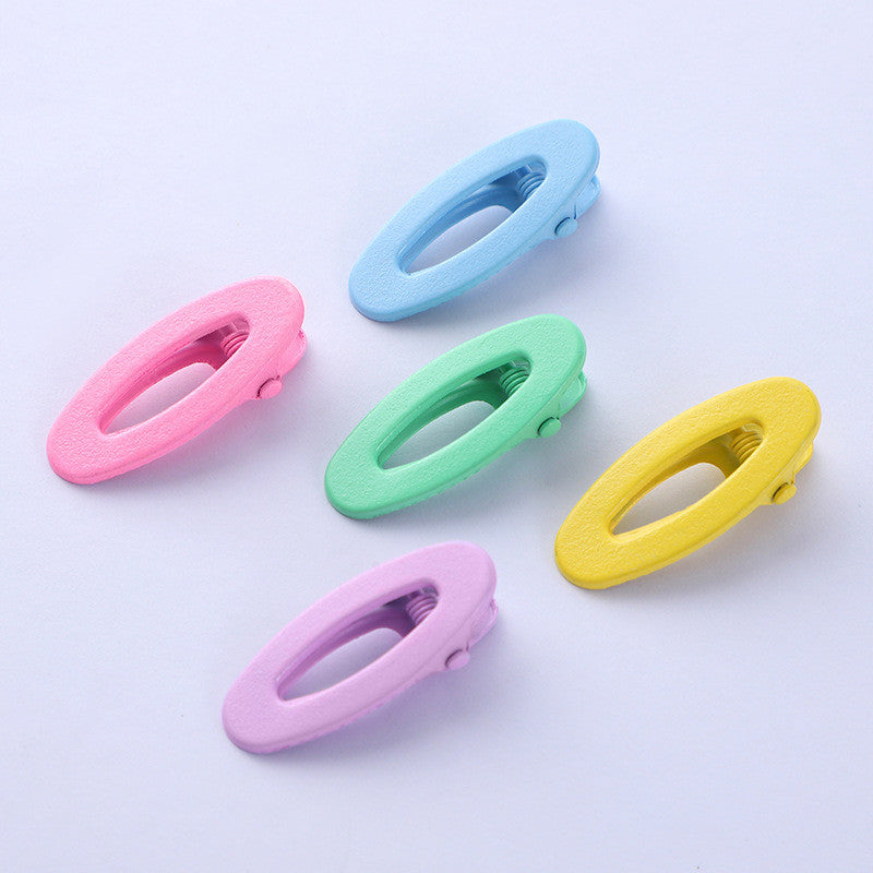 10pcs Wavy Hair Clip | Candy Color Metal Snap Clip | Bangs & Side Hair Clip | DIY Hair Accessories Supplies