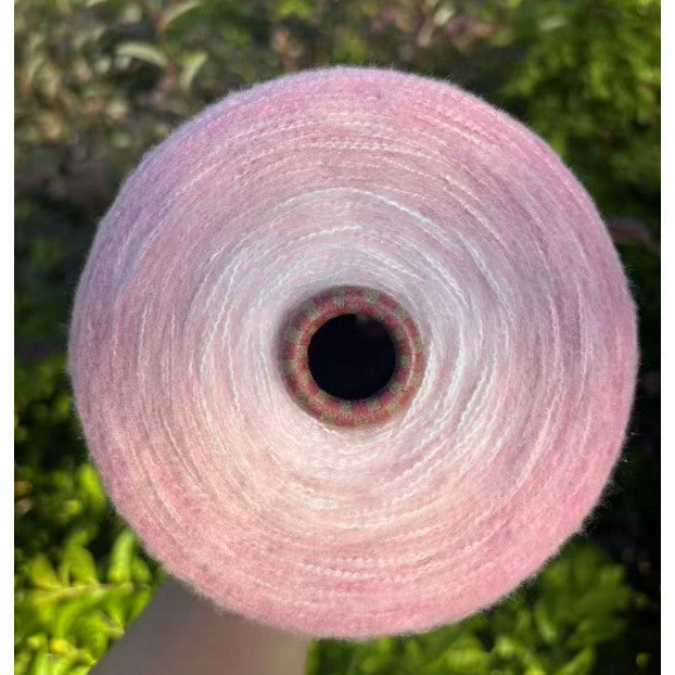 500g- Gradient Cake Yarn 3ply Soft Velvet Yarn for DIY Crochet Blankets, Shawls & Scarves | Benang Kait 渐变七星毯子3股优鹿绒毛线