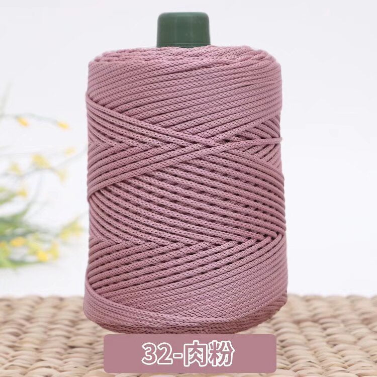 3mm Benang PP Siap Gulung | Benang Nylon Crochet | Tali PP / Bag Crochet Yarn/ PP Rope/ Bag Yarn/ Benang Tali Nylon