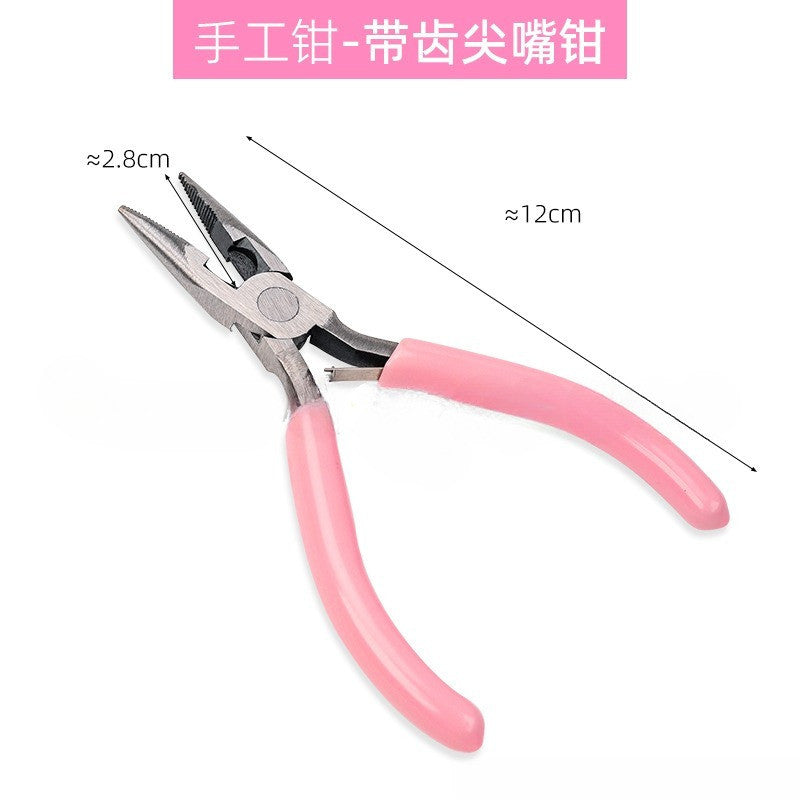 DIY Jewelry Making Mini Pliers | Needle Nose Round Nose Side Cutter for Beading Wire Craft Tool