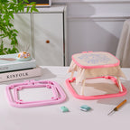 Adjustable Table Embroidery Hoop Stand | Double Layer ABS Embroidery Frame | Bingkai Sulaman Meja | Cross Stitch Stand