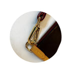 Short Replacement Strap for Wristlet / Clutch | PU Leather, Gold / Silver / Gunmetal Hardware | Tali / Rantai Bag