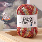 2.5mm Glitter Gradient Yarn | Graffiti Style Hollow Cotton Crochet Yarn | Benang Kait | Bag Crochet Yarn