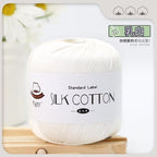 No.6 Lace Yarn | 50g Silk Cotton Lace Yarn for Crochet & Knitting Clothes | Hat | Doll | Benang Kait | 6号蕾丝线真丝棉线