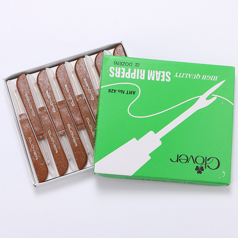 CLOVER Style Thread Remover / Seam Ripper | Cross-Stitch & Sewing Tool | Steel Blade with ABS Handle | Penetas Benang