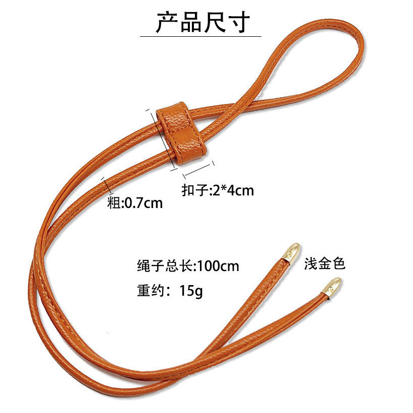 DIY Drawstring Bag Strap – PU Leather Rope / Bag Replacement / Handmade Bucket & Backpack Accessories | Tali Beg Jerut
