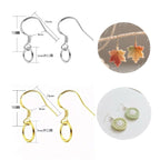 10pcs- Earring Hooks DIY Jewelry Findings for Handmade Earrings Making Accessories | Ear Hook Subang Emasculate