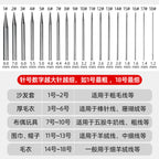 2pairs- 36cm Stainless Steel Straight Knitting Needles | Jarum Kait | Sweater Needle