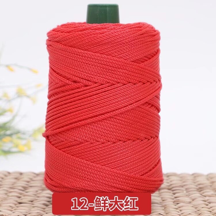 3mm Benang PP Siap Gulung | Benang Nylon Crochet | Tali PP / Bag Crochet Yarn/ PP Rope/ Bag Yarn/ Benang Tali Nylon